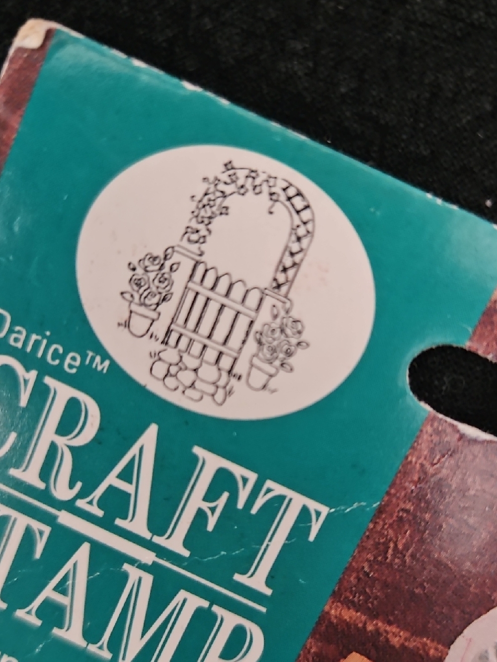 Darice Garden Gate Craft Stamp Cookie Clay Pottery Embossing Tool Floral